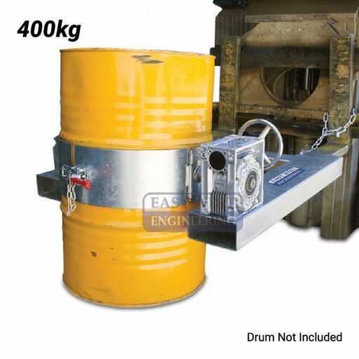 East West Engineering DER40H 360º 400kg Drum Rotator - Hand Wheel