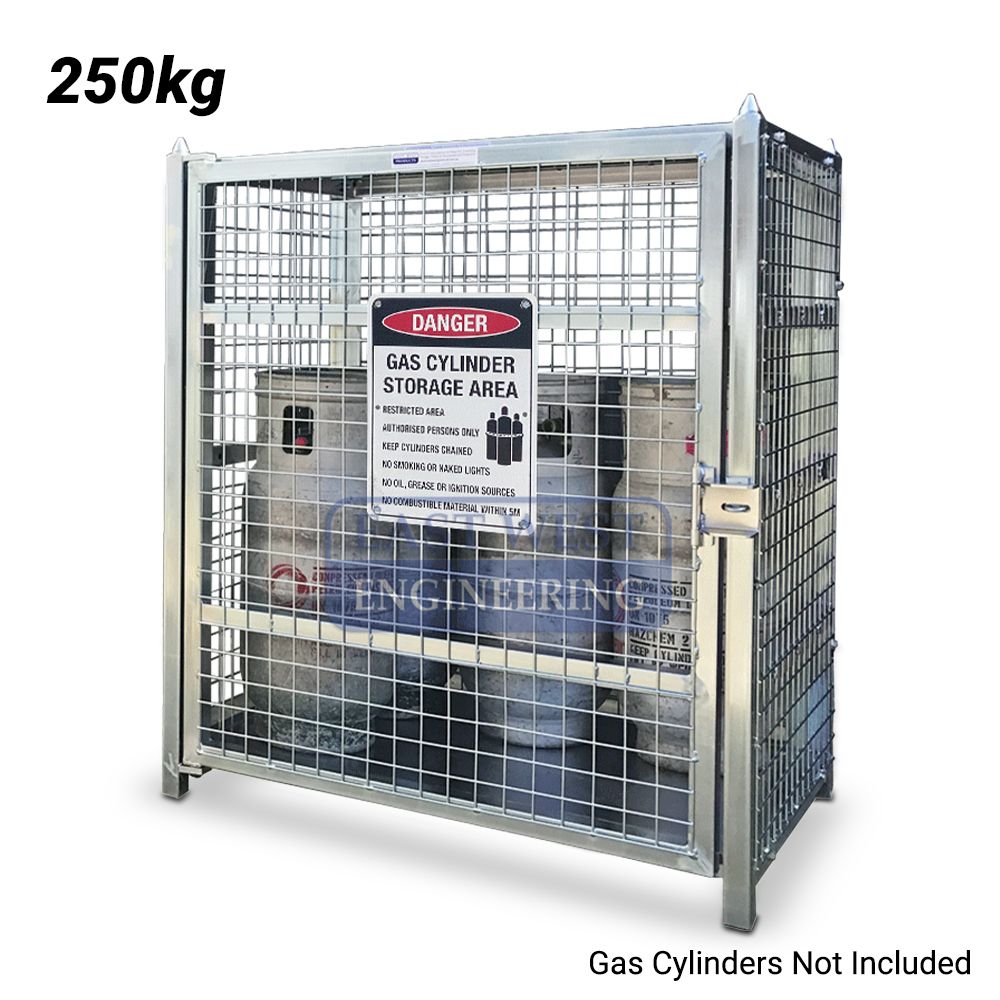 East West Engineering SGB129 250kg Load Limit Gas Cylinder Storage Cage - Flatpack – image 1
