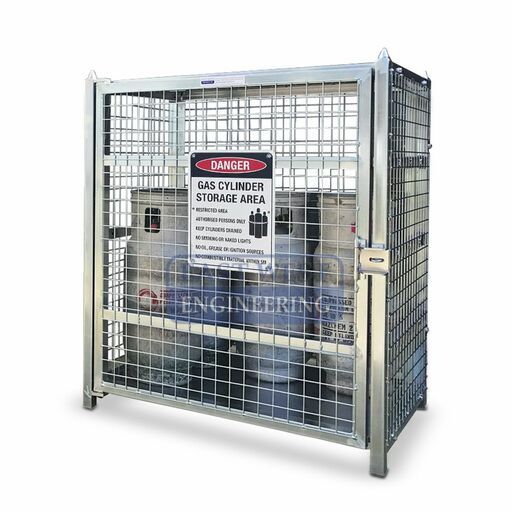 East West Engineering SGB129 250kg Load Limit Gas Cylinder Storage Cage - Flatpack – image 2