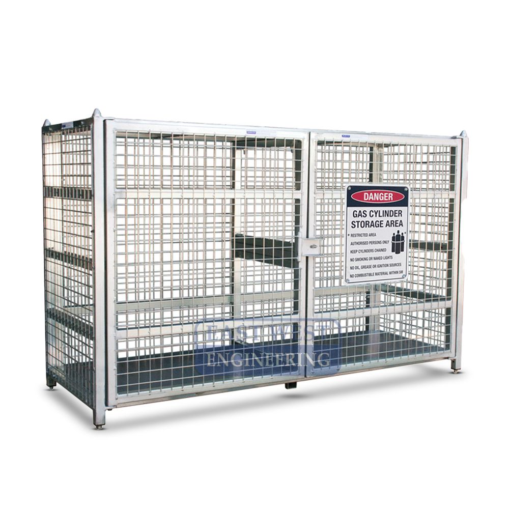 East West Engineering SGB249 500kg Load Limit Gas Cylinder Storage Cage - Flatpack – image 2
