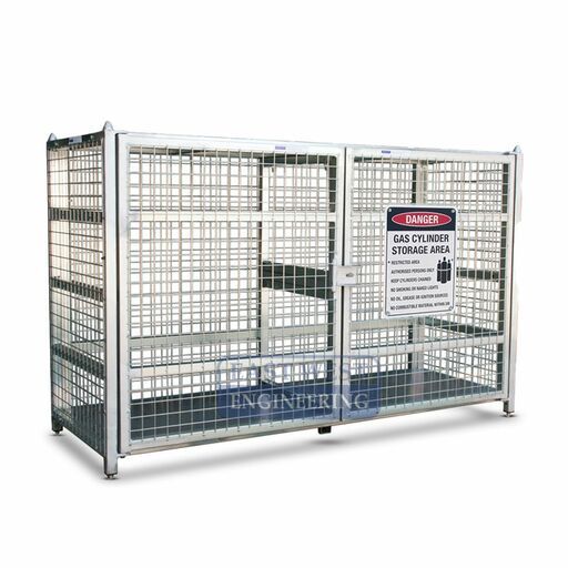 East West Engineering SGB249 500kg Load Limit Gas Cylinder Storage Cage - Flatpack – image 2
