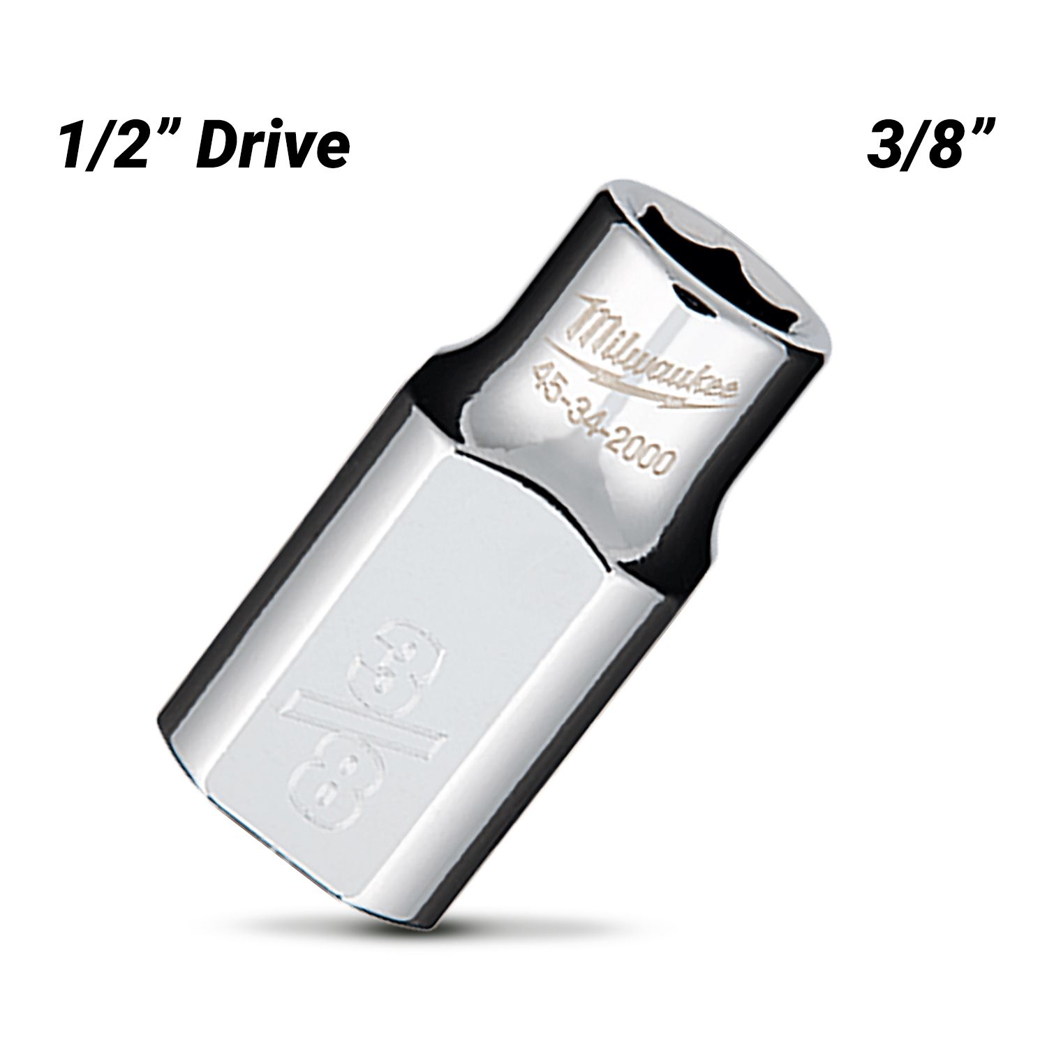 Milwaukee 45342000 1/2" Drive 3/8" SAE Standard 6 Point Socket – image 2
