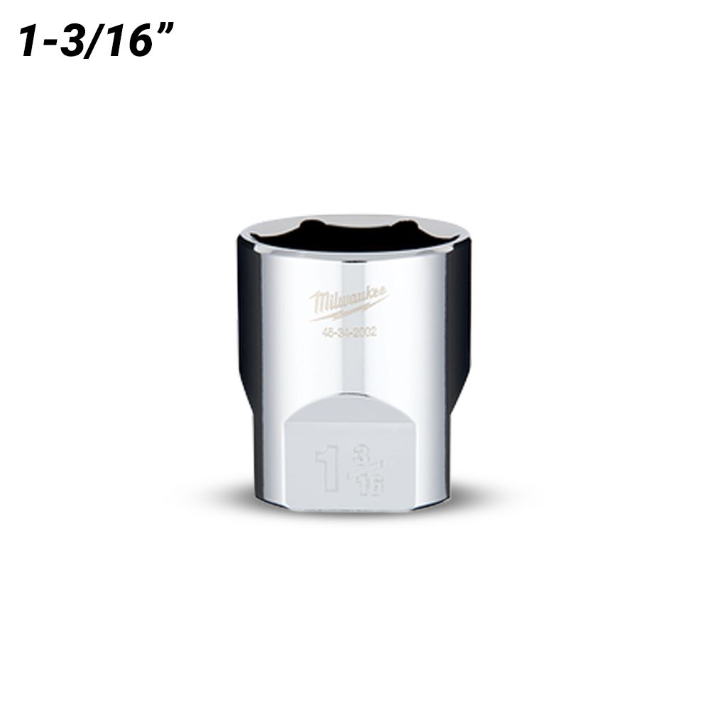 Milwaukee 45342002 1/2" Drive 1-3/16" SAE Standard 6 Point Socket – image 2