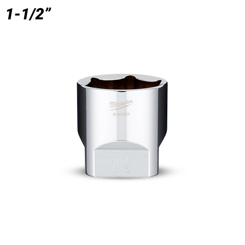 Milwaukee 45342004 1/2" Drive 1-1/2" SAE Standard 6 Point Socket – image 2
