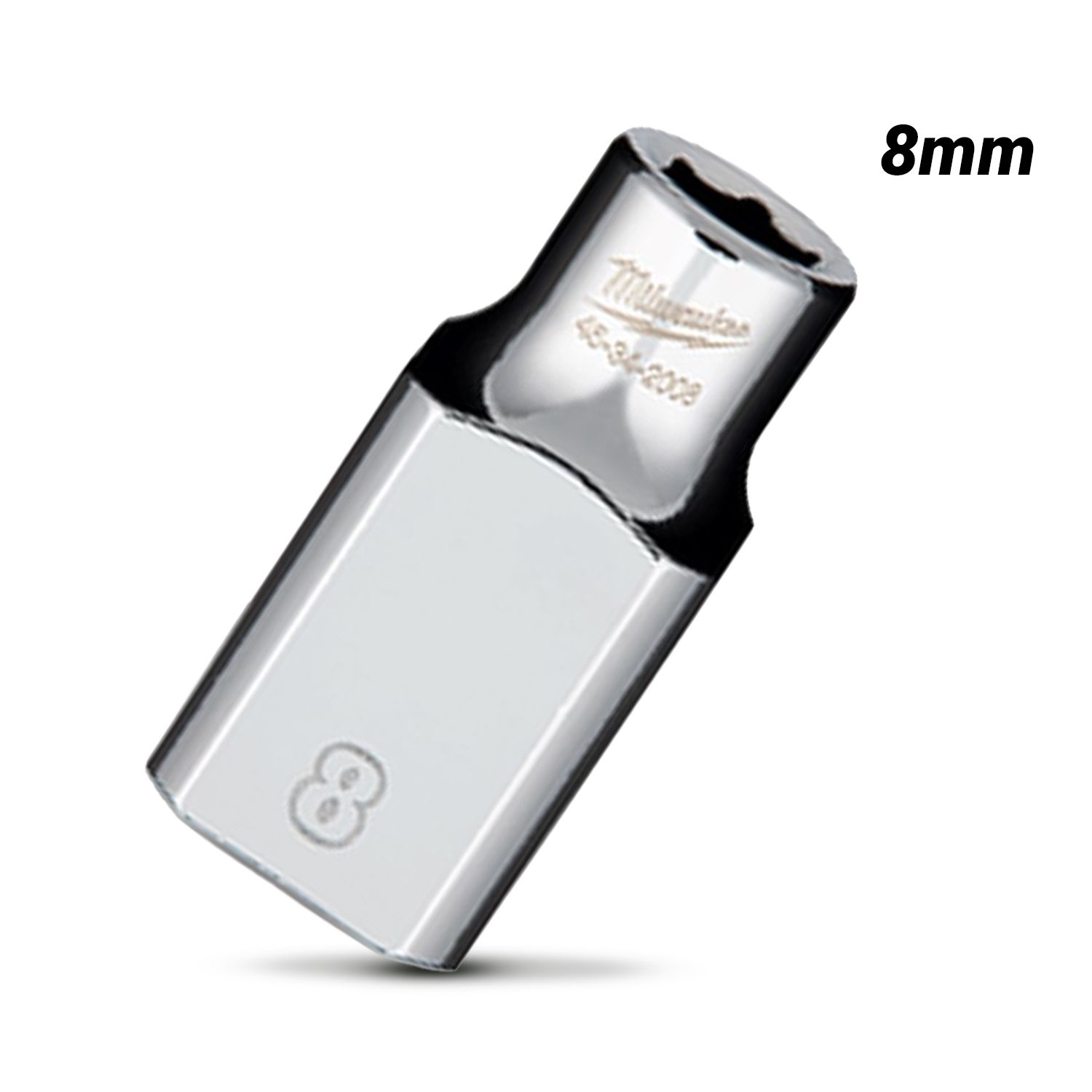 Milwaukee 45342008 1/2" Drive 8mm Metric Standard 6 Point Socket – image 2