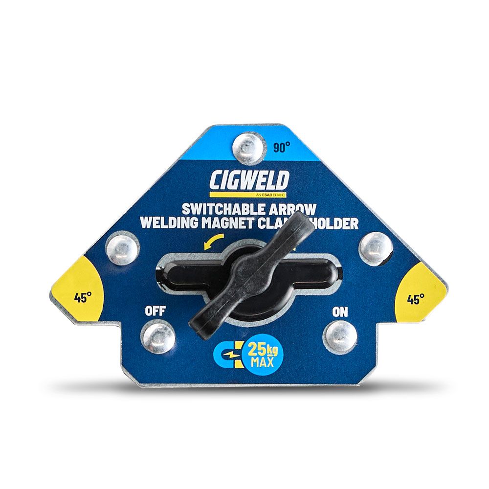 Cigweld 646785 WeldaToolz 42kg Force Switchable Arrow Magnet – image 1
