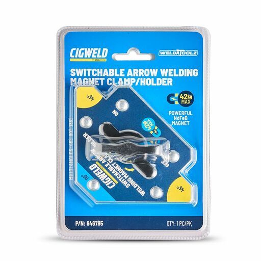 Cigweld 646785 WeldaToolz 42kg Force Switchable Arrow Magnet – image 3