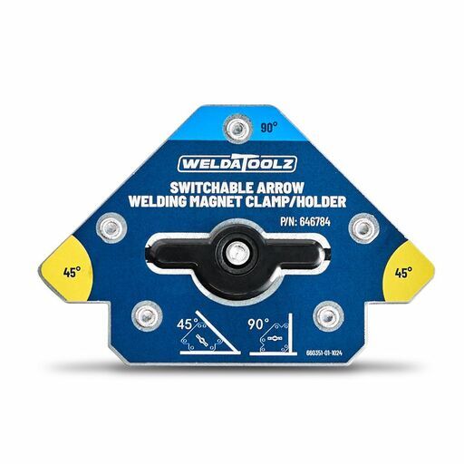 Cigweld 646786 WeldaToolz 80kg Force Switchable Arrow Magnet – image 2