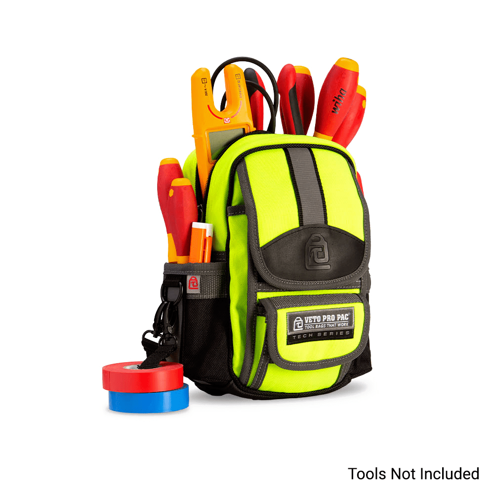 Veto Pro Pac VETOMBHV (VPP10239) Small Tech Meter Tool Pouch - Hi Vis Yellow – image 7