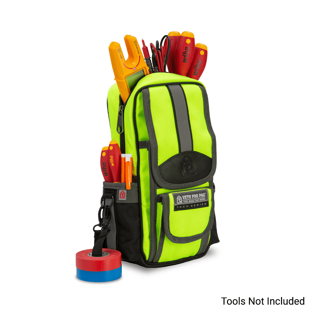 Veto Pro Pac VETOMB2HV (VPP10241) Tall Tech Meter Tool Pouch - Hi Vis Yellow – image 5