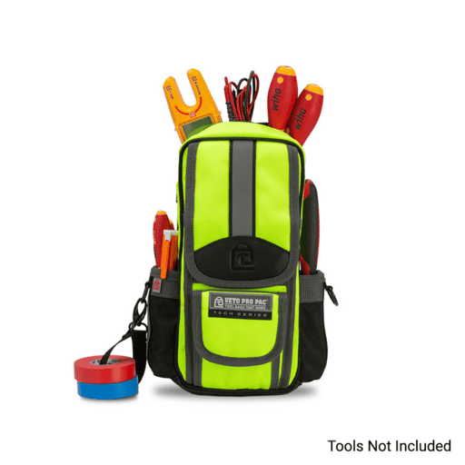 Veto Pro Pac VETOMB2HV (VPP10241) Tall Tech Meter Tool Pouch - Hi Vis Yellow – image 6