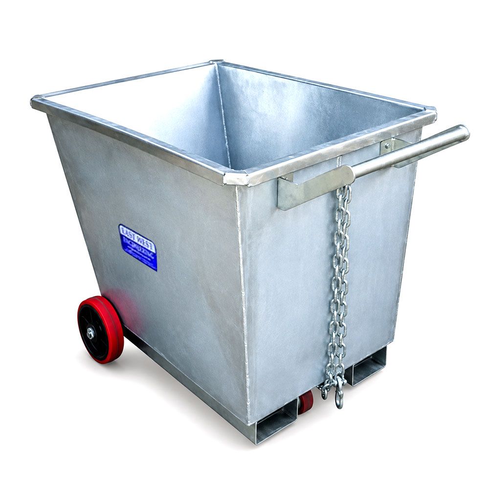 East West Engineering CFS9 0.5m³ Fork Skip Tipping Bin – image 1