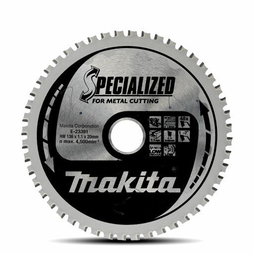 Makita E-23391 136mm x 20mm x 48T Metal TCT Saw Blade – image 2