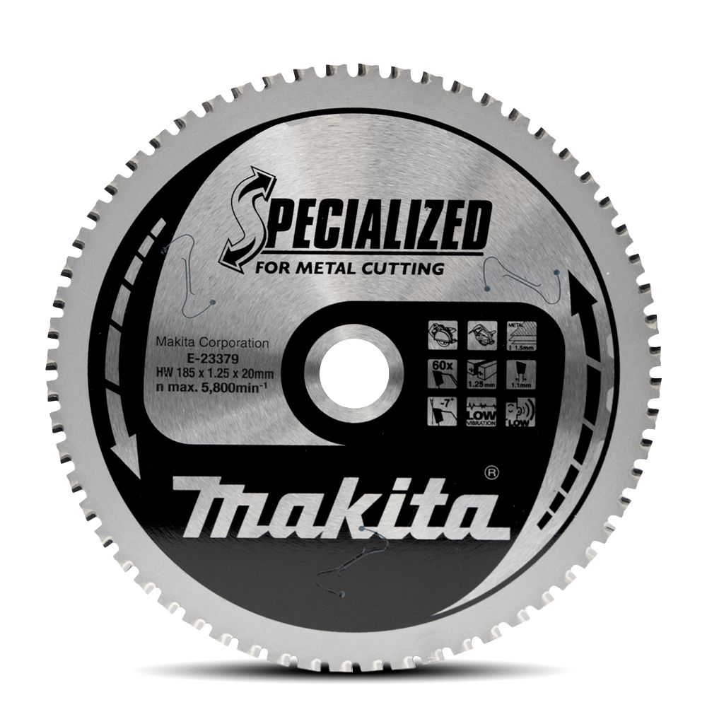 Makita E-23379 185mm x 20mm x 60T Metal TCT Saw Blade – image 2