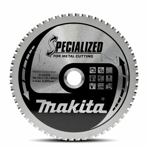 Makita E-23379 185mm x 20mm x 60T Metal TCT Saw Blade – image 2