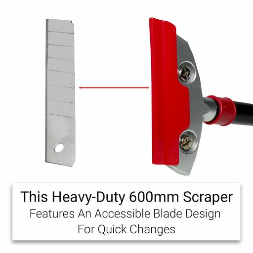 Daytona DRS600 600mm Heavy Duty Scraper With 10Pcs Spare – image 3