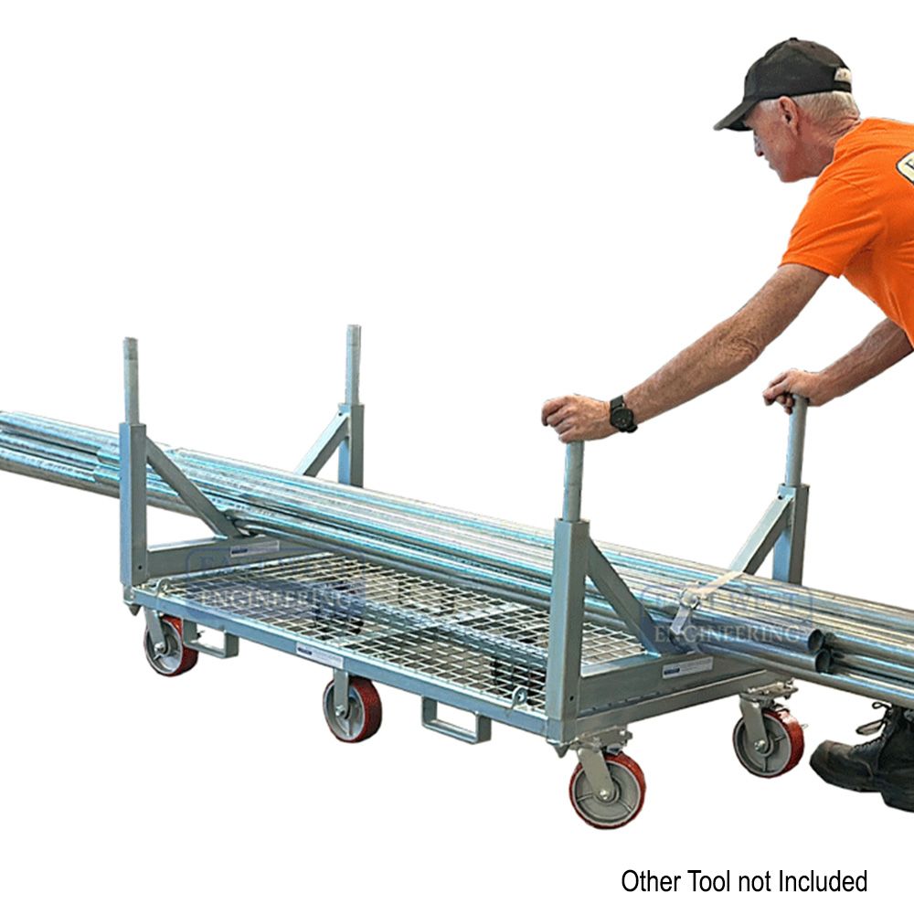 East West Engineering APV100 1000kg Working Load Pipe Trolley – image 4