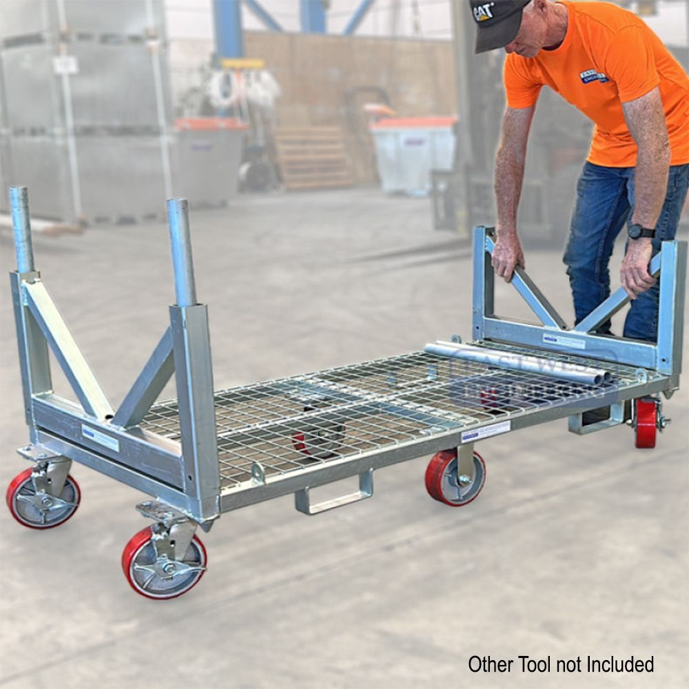 East West Engineering APV100 1000kg Working Load Pipe Trolley – image 6