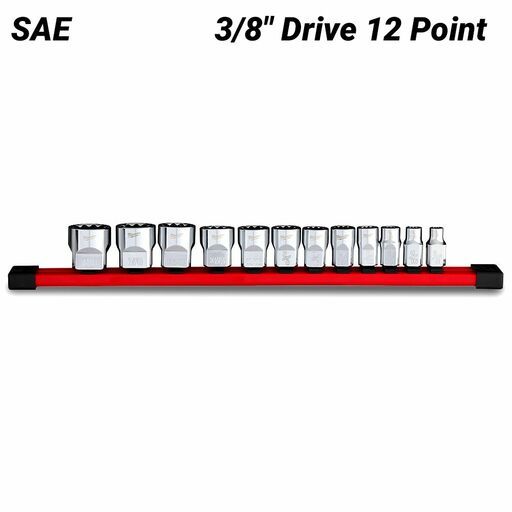 Milwaukee 48229420 12pce 3/8" Drive 12 Point SAE Socket Set – image 2