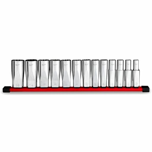 Milwaukee 48229424 13pce 1/2" Drive 12 Point Deep SAE Socket Set – image 4