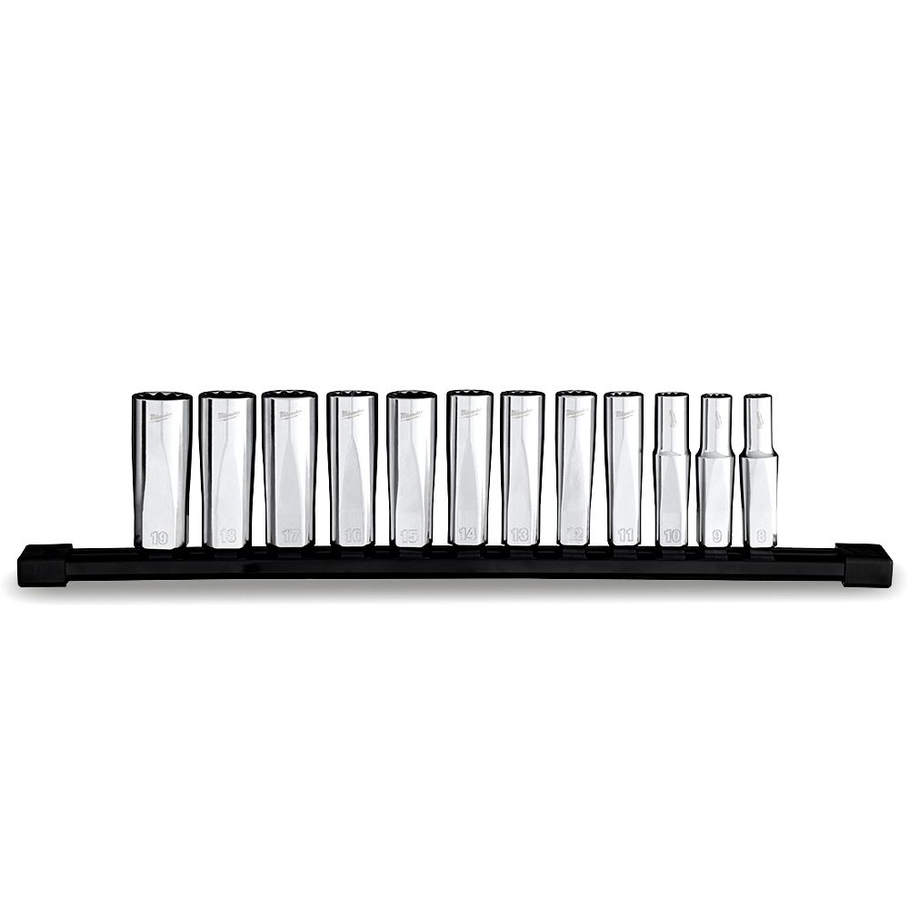 Milwaukee 48229521 12pce 3/8" Drive 12 Point Deep Metric Socket Set – image 4