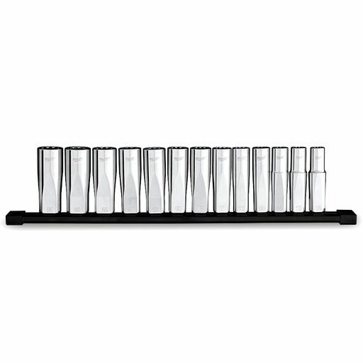 Milwaukee 48229524 13pce 1/2" Drive 12 Point Deep Metric Socket Set – image 4