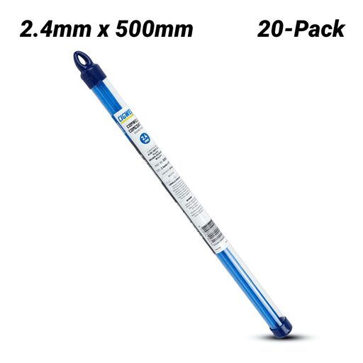 Cigweld 322020 20-Pack 2.4mm x 500mm Comcoat C (Blue) Rods