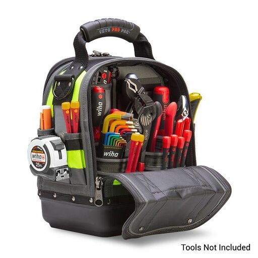 Veto Pro Pac VETOTECHMCTHV (VPP10243) Tall Compact Tech Tool Bag - Hi Vis Yellow – image 4