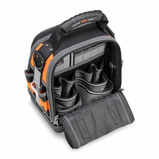 Veto Pro Pac VETOTECHMCTHVO (VPP10242) Tall Compact Tech Tool Bag - Hi Vis Orange – image 3