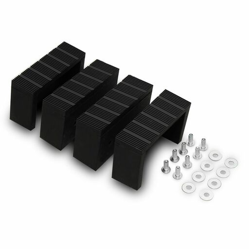 Climbrite 201615 4-Pack Double Side Fibreglass Ladder Large Feet Black Plastic Parts