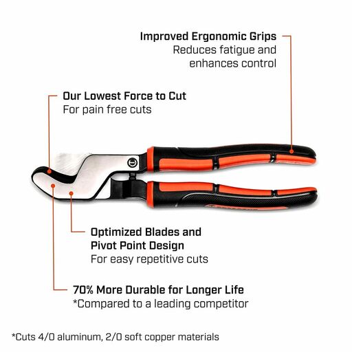 Crescent CT0890ECC 9-1/2" Electrical Cable Cutter – image 4