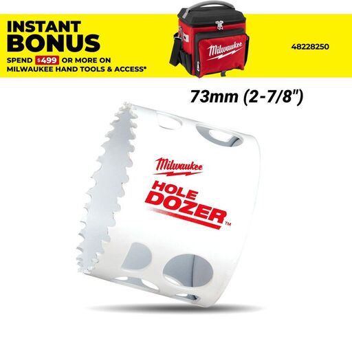 Milwaukee 49560167 73mm (2-7/8") Hole Dozer Bi-Metal Hole Saw
