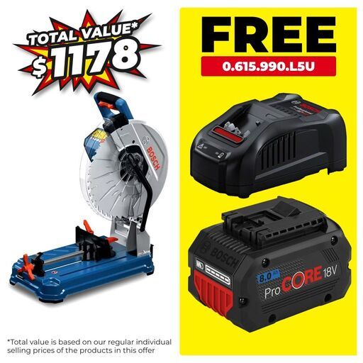 Bosch GCD 18V-355 (0.601.B59.000) 18V Li-ion 355mm (14") Cordless Professional Metal Cut-Off Saw - Skin Only
