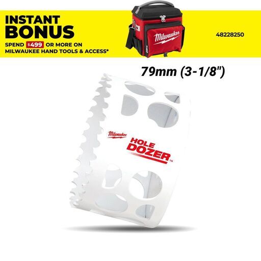 Milwaukee 49560177 79mm (3-1/8") Hole Dozer Bi-Metal Hole Saw