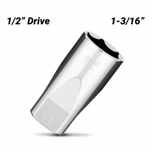 Milwaukee 45342105 1/2" Drive 1-3/16" SAE Deep 6-Point Socket – image 2