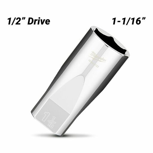 Milwaukee 45342103 1/2" Drive 1-1/16" SAE Deep 6 Point Socket – image 2