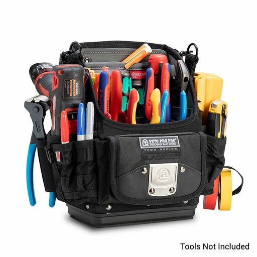 Veto Pro Pac VETOTP6B-BLACK (VPP10834) Tech Tool Pouch w/Plastic Base - Black Out – image 6