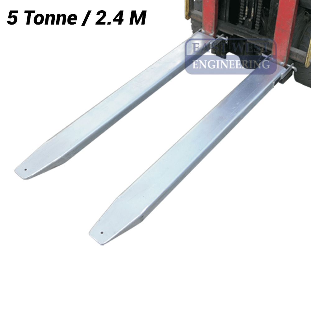 East West Engineering FE3-24 5 Tonne Working Load Limit 2.4m Long Fork Extension Slippers – image 1