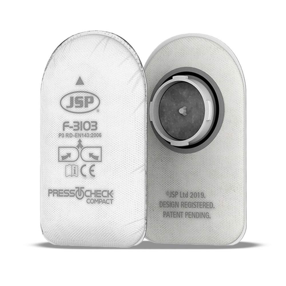 JSP Safety BGC310-001-0AN Press to Check Compact P3 Filters with Odour Layer – image 1