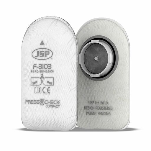 JSP Safety BGC310-001-0AN Press to Check Compact P3 Filters with Odour Layer