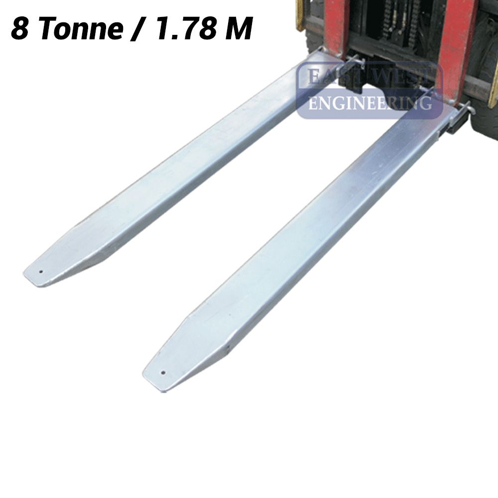 East West Engineering FE4-18 8 Tonne Working Load Limit 1.78m Long Fork Extension Slippers – image 1