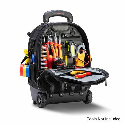 Veto Pro Pac VETOTPWHEELER-BLACK (VPP10874) TechPac Wheeled Backpack - Black – image 5