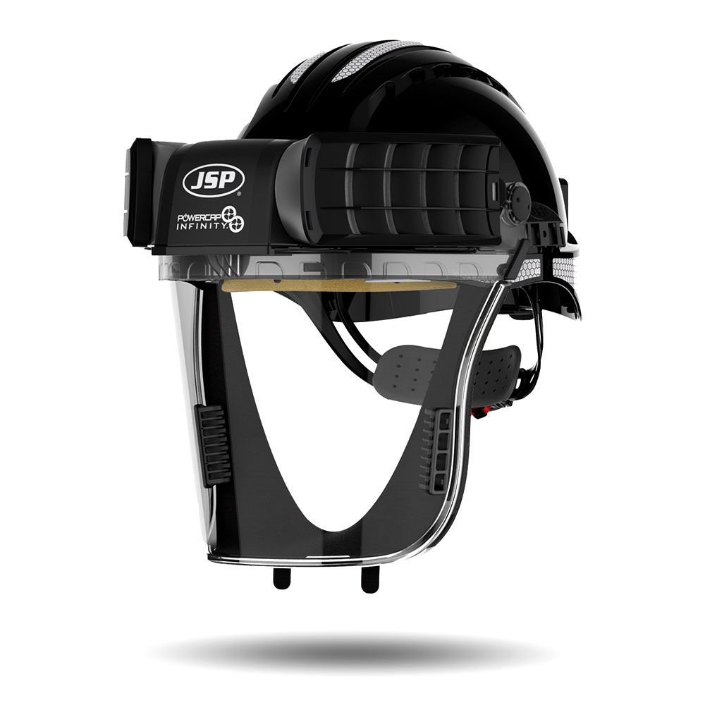 JSP Safety CEA646-001-1AN Powercap Infinity PAPR Respirator With Black Helmet – image 1