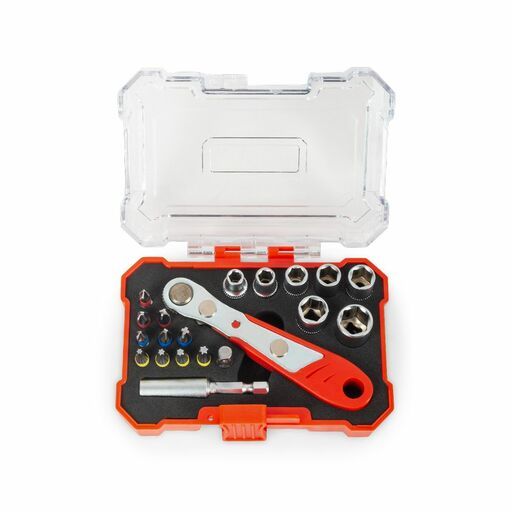 Xtorque X20SSS 20pce Screwdriver Bit and Socket Set With Ratchet Wrench – image 2
