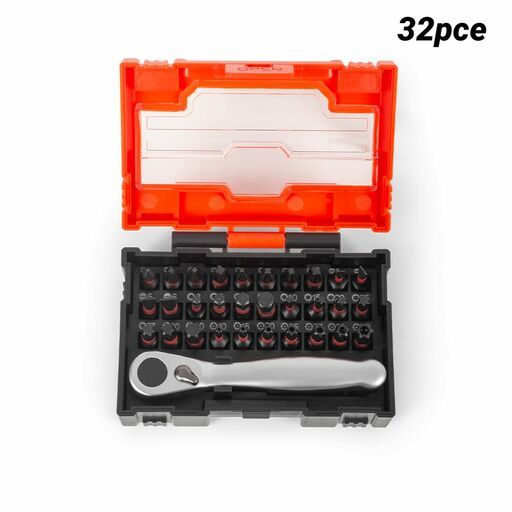 Xtorque X32SBSR 32pce Screwdriver bit Set With Ratchet Wrench