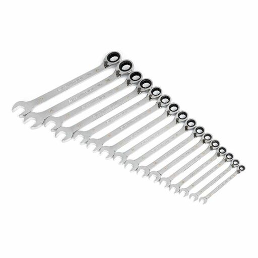 GEARWRENCH 86629 16pce 90-Tooth 12 Point Metric Reversible Ratcheting Wrench Set – image 2