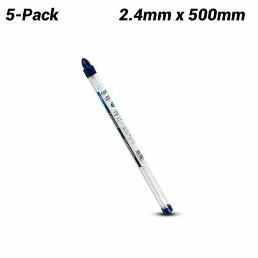 Cigweld 322207 5-Pack 2.4mm x 500mm Comcoat T (White) Rods