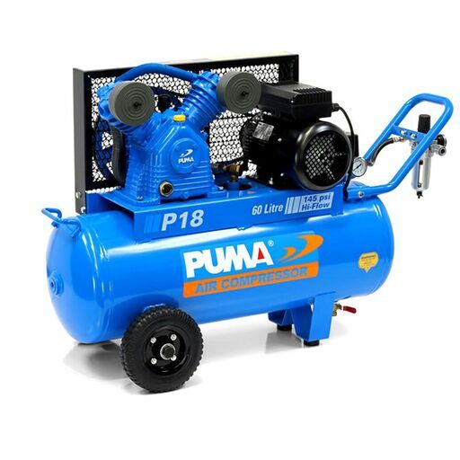 PUMA Air Compressor PU P18-60L 240V 240V - 240V 3.2HP 1000RPM 320L/Min Electric Motor Air Compressor – image 3