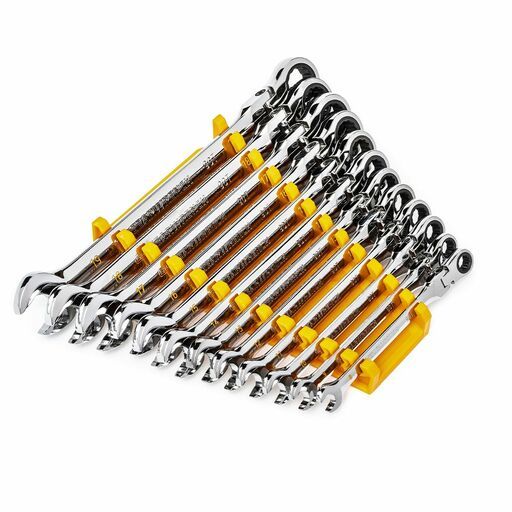 GEARWRENCH 86727 12pce 90-Tooth 12 Point Flex Head Ratcheting Combination Metric Wrench Set – image 2