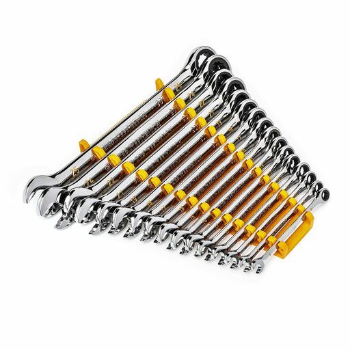 GEARWRENCH 86928 16pce 90-Tooth 12 Point Metric Combination Ratcheting Wrench Set – image 2